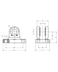 Gabel-Lagerbock IKA
