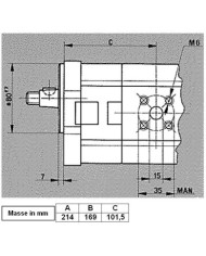 Zahnradpumpe Gr.2 Version B01