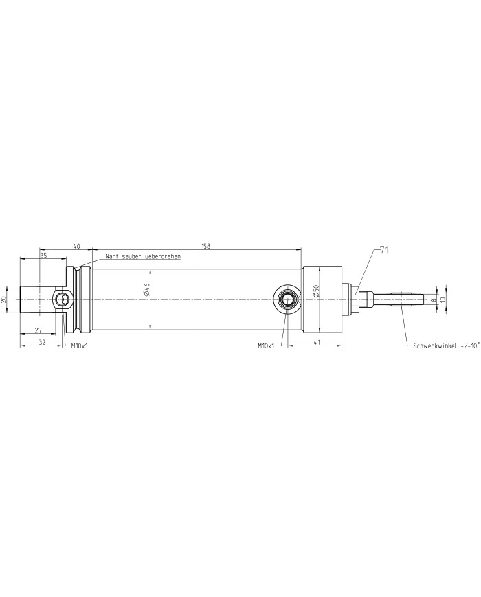 Hydraulikzylinder doppelwirkend
