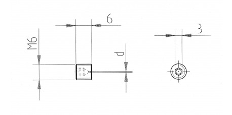 Blende Einbauform G M6