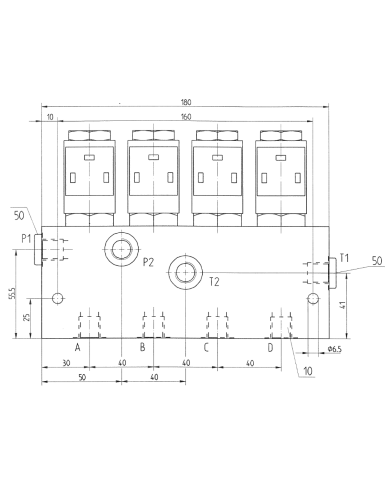 4-fach Schaltblock