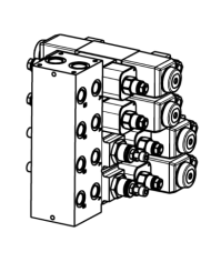 Mehrfachplatten-Ventilaufbau NG06