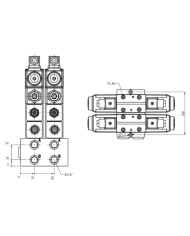 Mehrfachplatten-Ventilaufbau NG06