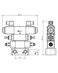 Grundplatten-Ventilaufbau NG06