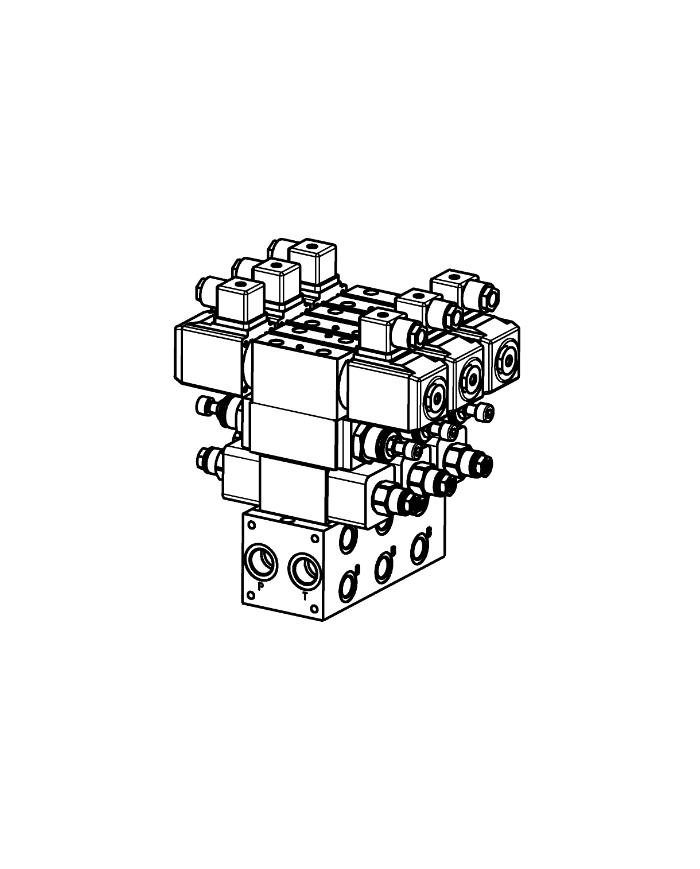 Mehrfachplatten-Ventilaufbau NG06