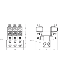 Mehrfachplatten-Ventilaufbau NG06