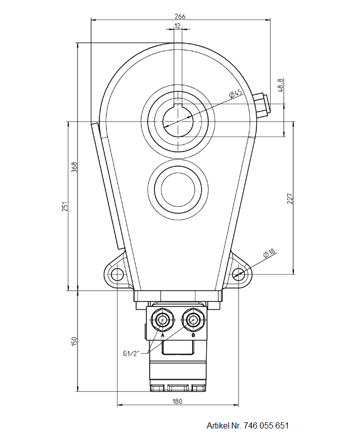 Reduktionsgetriebe RT 200-45