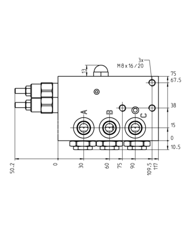 M16x1.5 45L/min 200bar