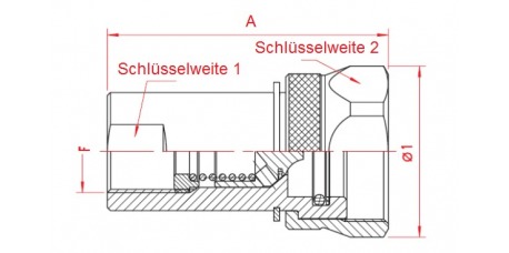 Kupplungs-Muffe (weiblich, Festteil)