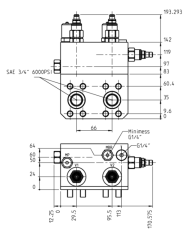 zu Parker F12 Flanschanschluss