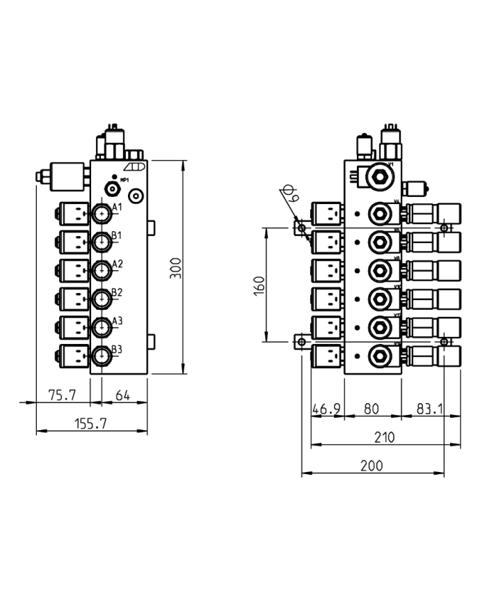 6 Sektionsblock