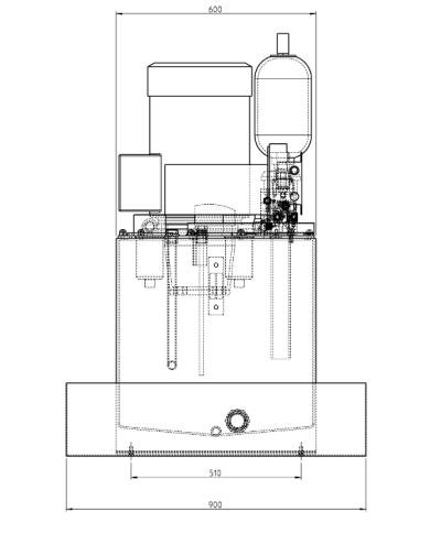Hydraulikaggregat komplett