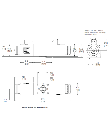 4/3-Wegeventile 12VDC