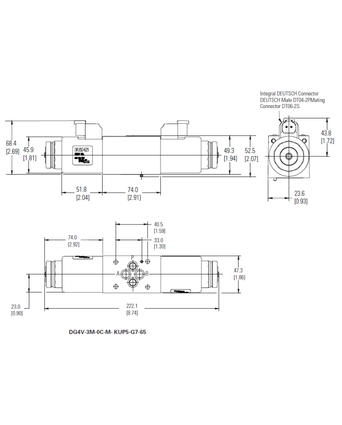 4/3-Wegeventile 12VDC