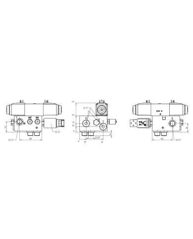 zu EATON Char-Lynn Serie 2000, mit Hohlschraubenbefestigung