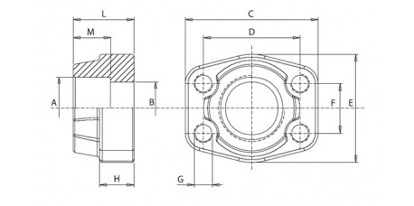 3000 PSI Stahl ASTM/A 105