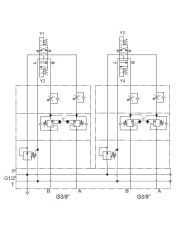 Mehrfachplatten-Ventilaufbau NG06