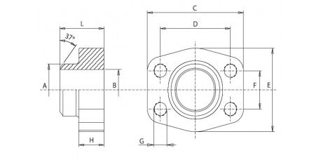 3000 PSI Stahl ASTM/A 105