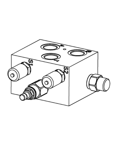 Spülventilblock