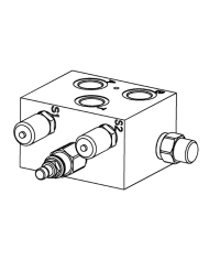 Spülventilblock