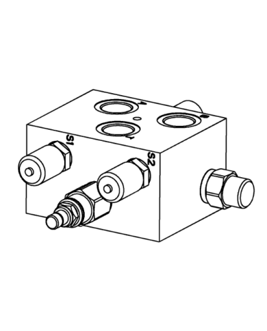 Spülventilblock