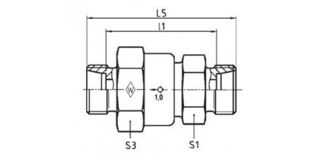 Rückschlagventil Stutzen RS Serie L
