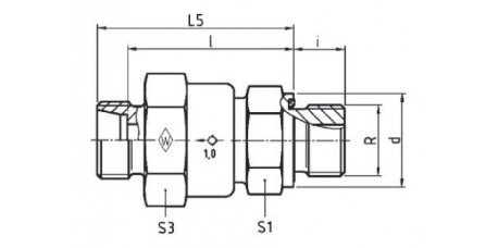 Einschraub-Rückschlagventil Stutzen RSV - R-WD Serie L
