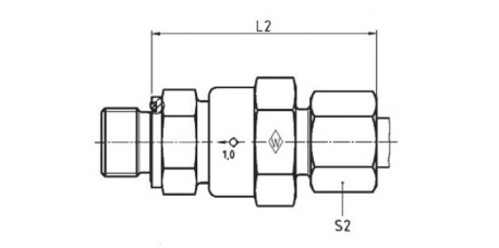 Einschraub-Rückschlagventil P-RVZ - R-WD Serie S