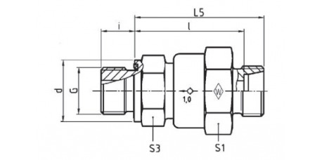 Einschraub-Rückschlagventil Stutzen RSZ - R-WD Serie S