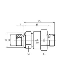 Einschraub-Rückschlagventil Stutzen RSZ - M-WD Serie S