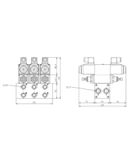Mehrfachplatten-Ventilaufbau NG06
