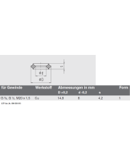Dichtungen für Manometer