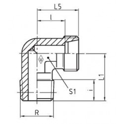 Serie L Winkel-Einschraubstutzen WES - RK