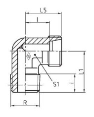 Serie L Winkel-Einschraubstutzen WES - RK