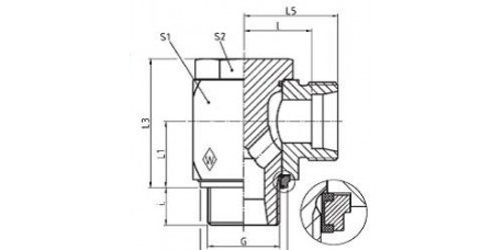 Serie L Winkel-Schwenkstutzen RSWS - R-WD