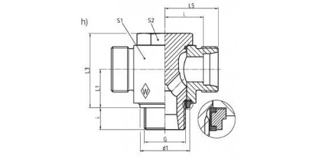 Serie L T-Schwenkstutzen RSTS - R-WD