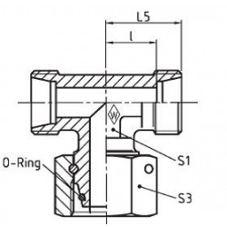 Serie L Einstellbare T-Stutzen ETSD