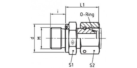 Serie L Gerade-Einschraubstutzen EGESD - M-WD