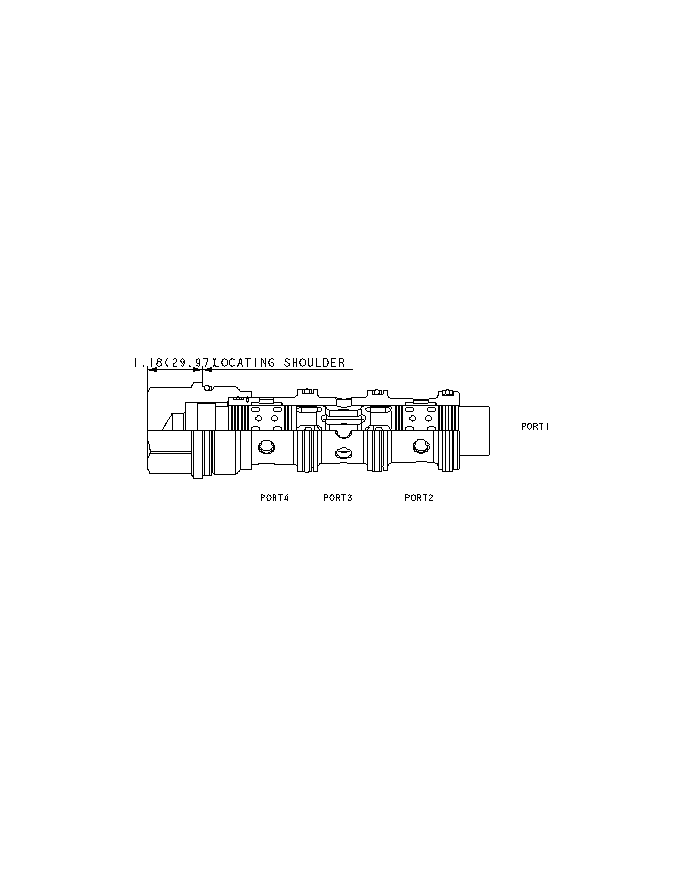 geschlossene Mittelstellung - hoher Durchfluss