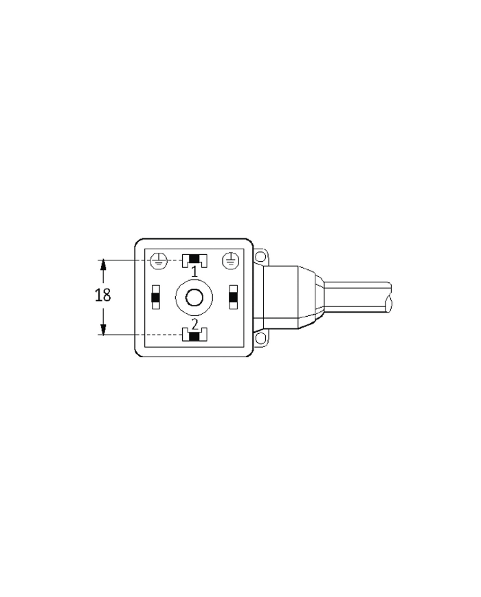 Ventilstecker MSUD BF A 18mm und Kabel