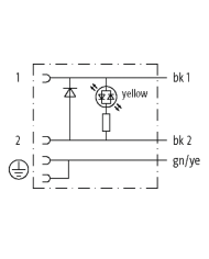 Ventilstecker MSUD BF A 18mm und Kabel