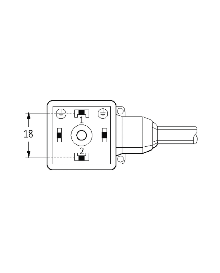 Ventilstecker MSUD BF A 18mm und Kabel