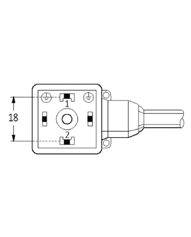 Ventilstecker MSUD BF A 18mm und Kabel