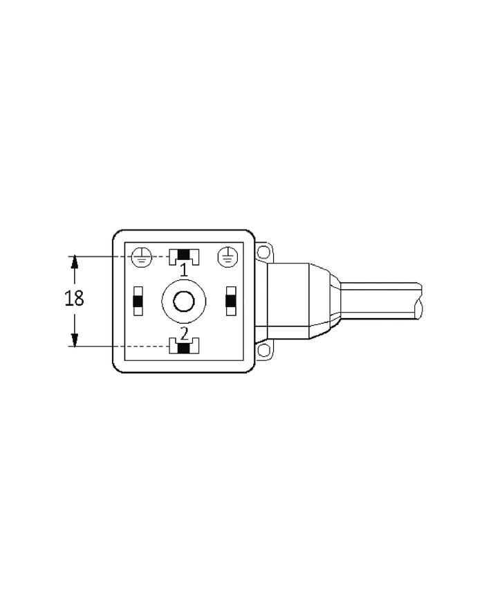 Ventilstecker MSUD BF A 18mm und Kabel