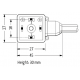 Ventilstecker MSUD BF A 18mm und Kabel