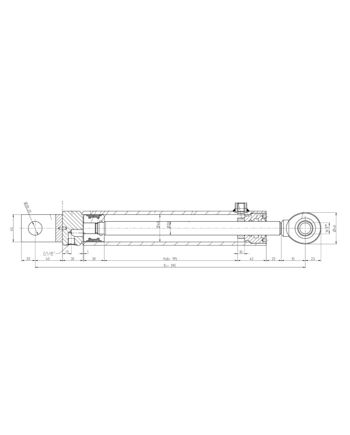 Hydraulikzylinder doppelwirkend