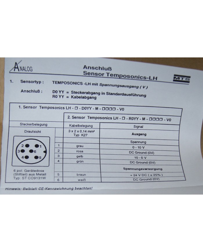 Wegsensor linear