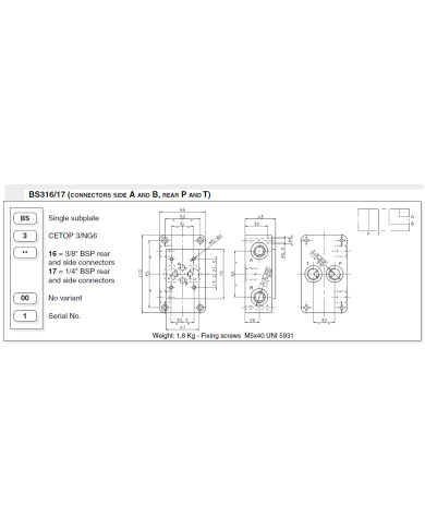 Cetop3/NG06 BS 3