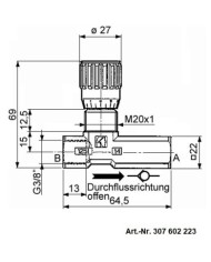 Drossel-Rückschlagventil