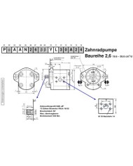 2-Lochfl. SAE B, Welle Zahnprofil SAE B